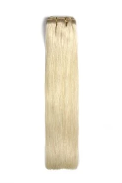 Remy Royale Double DrawnHuman Hair Weft WeaveExtensions - Ice Blonde(Remy Royale Double Drawn Human Hair Weft Weave Extensions Ice Blonde)