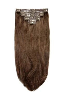 Remy Royale Seamless Clip Ins - Light Brown (#6)(Remy Royale Seamless Clip Ins 6)