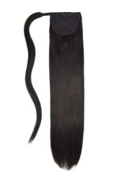 Natural Black (#1B) Straight Up Wrap Around Ponytail(Natural Black 1 B Clip In Ponytail Extensions)