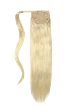 Ice Blonde Straight Up Wrap Around Ponytail(Ice Blonde Clip In Ponytail Extensions)