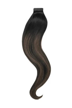 Ash Black Balayage Tape In Hair Extensions(Ash Black Balayage Tape In Hair Extensions)