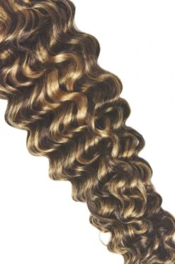 Curly Clip-In Human Hair Extensions -Chocolate Honey (#4/27)(Curly Full Head Remy Clip In Human Hair Extensions Brown Blonde Mix 4 27) -Cliphair Sale Store blondecurlyhairextensions ea1f6030 def1 4e13 a19e ead4a4505f53
