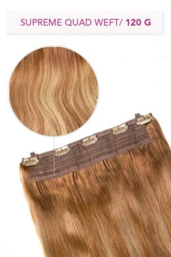 Supreme Quad Weft One-piece Clip Ins (120G)(One Piece Clip In Hair Extensions Supreme Quad Weft) -Cliphair Sale Store cinnamon swirl DQW c87de082 5bbd 4492 b619 cc5bfa8bde67