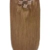 Full Head Remy Clip In Human Hair Extensions - Chestnut Brown (#6)(Full Head Set Clip In Hair Extensions Light Chestnut Brown 6)
