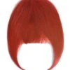 Clip In /on Remy Human Hair Fringe / Bangs - Bright Red(Clip On Fringe Hair Red Fr Red)