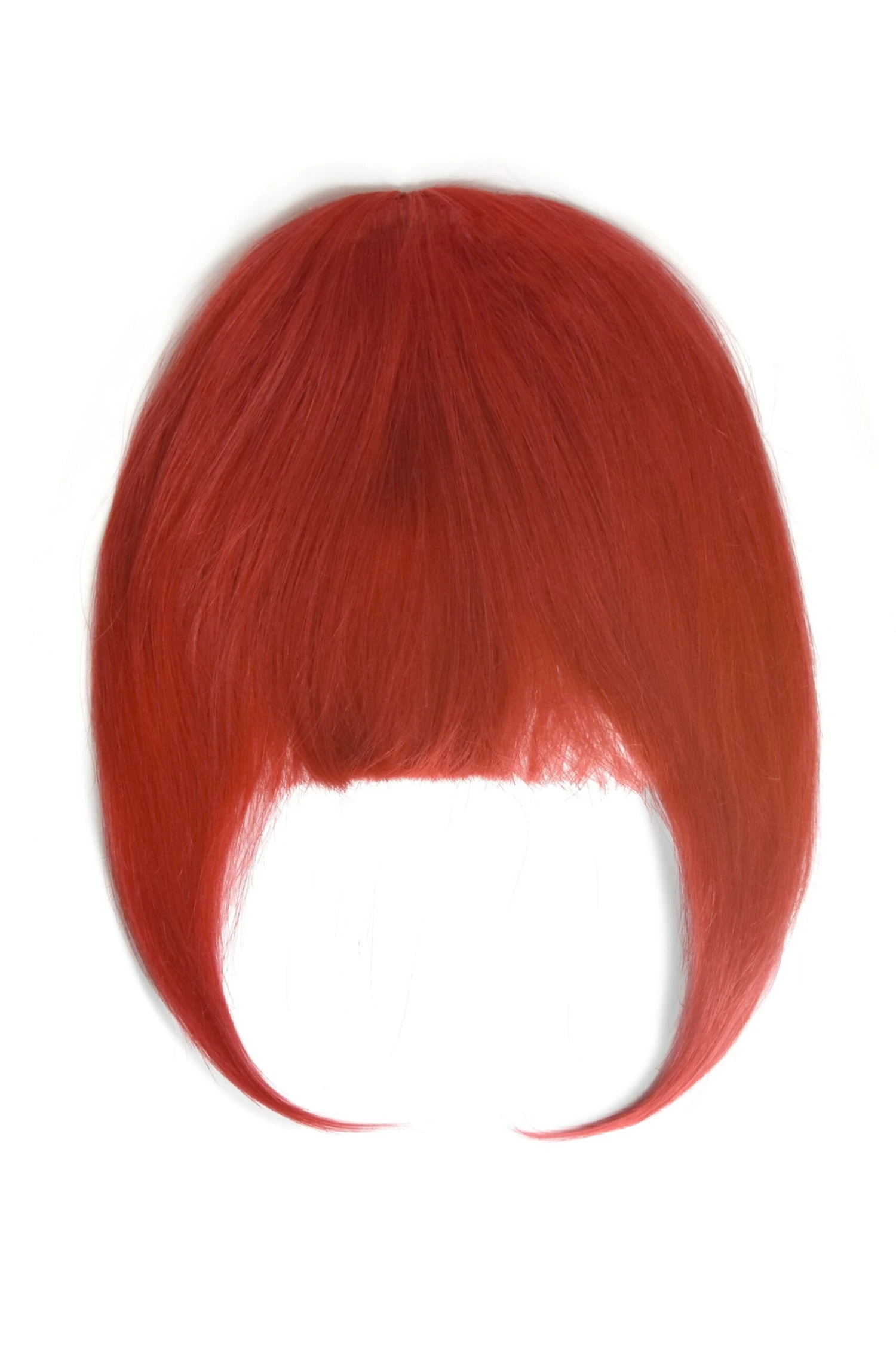 Clip In /on Remy Human Hair Fringe / Bangs - Bright Red(Clip On Fringe Hair Red Fr Red) 1 Clip In /on Remy Human Hair Fringe / Bangs - Bright Red(Clip On Fringe Hair Red Fr Red)