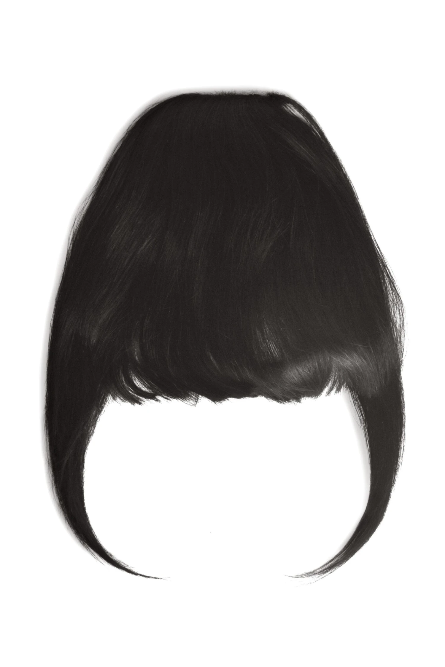 Clip In /on Remy Human Hair Fringe / Bangs - Jet Black (#1)(Clip On Fringe Hair Jet Black 1) 1 Clip In /on Remy Human Hair Fringe / Bangs - Jet Black (#1)(Clip On Fringe Hair Jet Black 1)