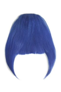 Clip In /on Remy Human Hair Fringe / Bangs - Blue(Clip On Fringe Hair Blue)