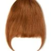 Clip In /on Remy Human Hair Fringe / Bangs - Flaming Ginger (#350)(Clip On Fringe Hair Ginger Red Natural Red 350)