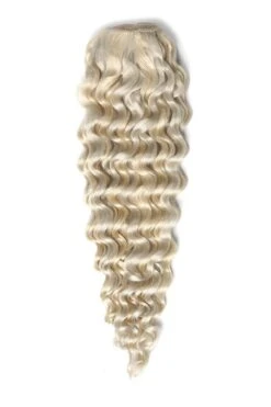Curly Full Head Remy Clip In Human Hair Extensions - #60/SS(Curly Full Head Remy Clip In Human Hair Extensions 60 Ss)