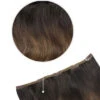 One Piece Top-up Remy Clip In Human Hair Extensions - Espresso Melt Balayage(Espresso Melt Balayage One Piece Clip In Hair Extensions Top Up)