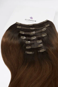 Espresso Melt Balayage Ultra-Volume Clip In Full Head Set (240-300G)(Espresso Melt Balayage Ultra Volume Clip In Full Head Set 240 300g)