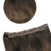 Espresso Melt Balayage Quad Weft Clip In One Piece Hair Extensions(Espresso Melt Balayage Quad Weft Clip In One Piece Hair Extensions)