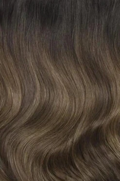 Full Head Remy Clip In Human Hair Extensions - Espresso Melt Balayage(Full Head Remy Clip In Human Hair Extensions Espresso Melt Balayage)