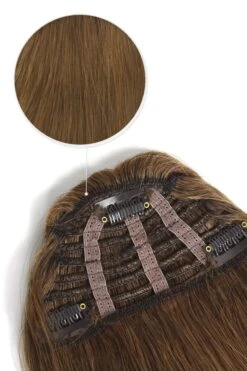 Clip In /on Remy Human Hair Fringe / Bangs - Light Auburn (#30)(Clip In On Human Hair Fringe Bangs Light Auburn 30) -Cliphair Sale Store fake clip in fringe uk