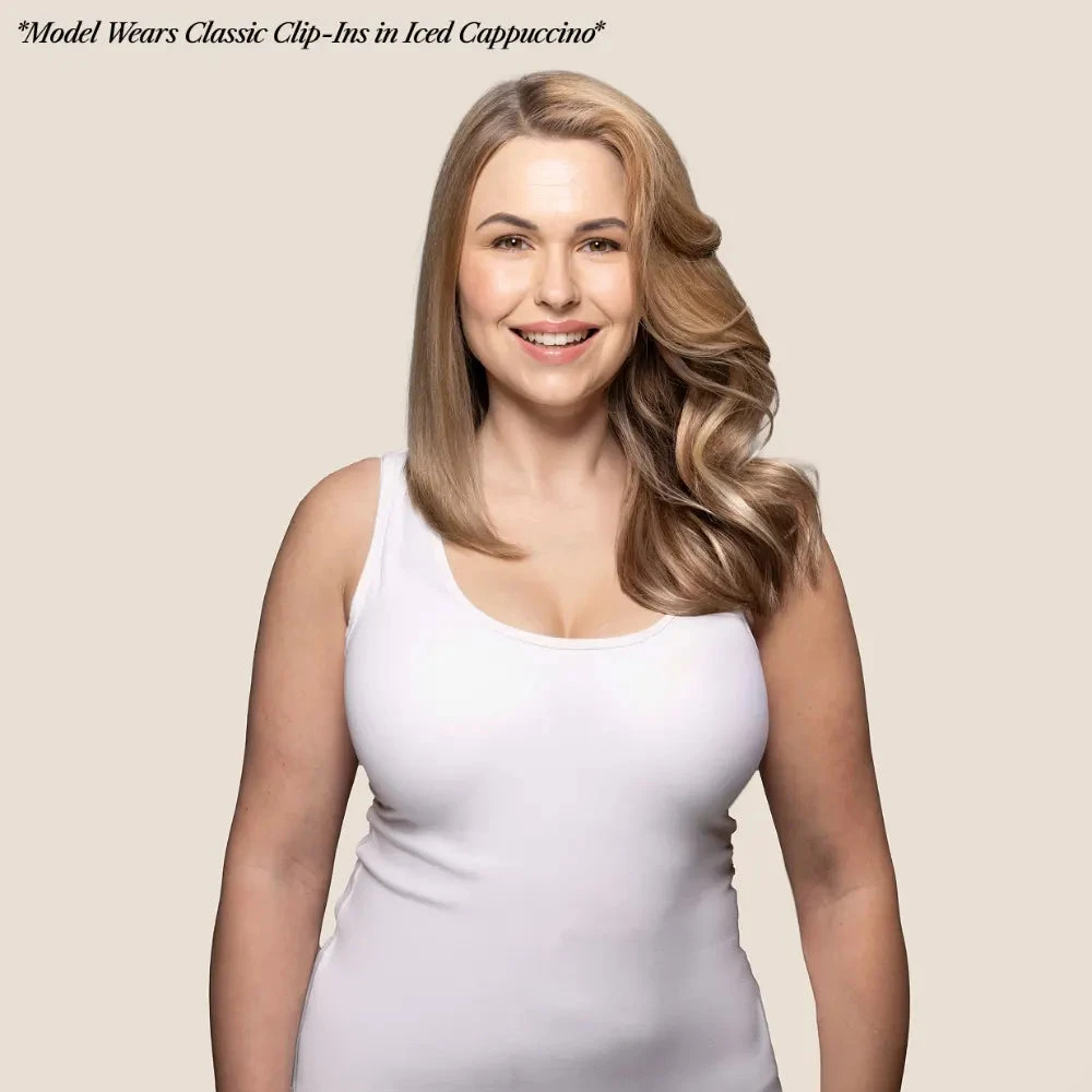 Full Head Remy Clip In Human Hair Extensions - Natural Sandy Blonde (#12/16/613)(Full Head Set Clip In Hair Extensions Brown Blonde Mix 12 16 613) 3 Full Head Remy Clip In Human Hair Extensions - Natural Sandy Blonde (#12/16/613)(Full Head Set Clip In Hair Extensions Brown Blonde Mix 12 16 613) - Image 3