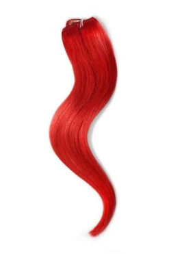 One Piece Top-up Remy Clip In Human Hair Extensions - Bright Red(One Piece Clip In Hair Extension Red) -Cliphair Sale Store one piece hair