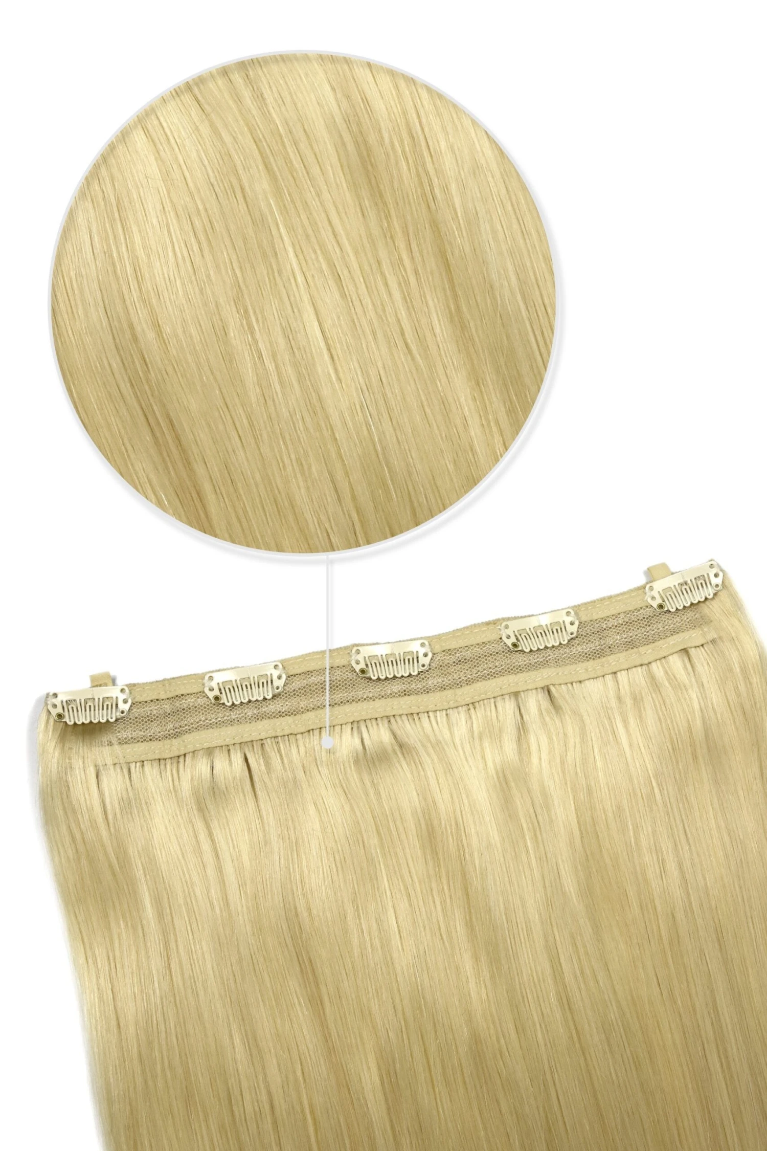 Quad Wefted Remy Clip In One Piece Human Hair Extensions -Light Ash Blonde (#22)(Quad Wefted Remy Clip In Human Hair Extensions Light Ash Blonde 22) 1 Quad Wefted Remy Clip In One Piece Human Hair Extensions -Light Ash Blonde (#22)(Quad Wefted Remy Clip In Human Hair Extensions Light Ash Blonde 22)