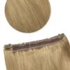 Quad Wefted Remy Clip In One Piece Human Hair Extensions - Strawberry/Ginger Blonde (#27)(Quad Wefted Remy Clip In Human Hair Extensions Strawberry Ginger Blonde 27)