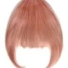 Clip In /on Remy Human Hair Fringe / Bangs - Pink(Clip On Fringe Hair Pink)