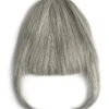 Clip In /on Remy Human Hair Fringe / Bangs - Silver/Grey(Clip In On Remy Human Hair Fringe Bangs Silver)
