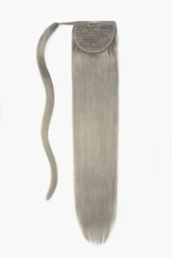 Silver/Grey (#SG) Straight Up Wrap Around Ponytail Extension(Silver Grey Sg Straight Up Wrap Around Ponytail Extension)