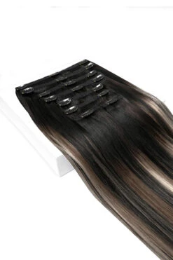 Silver Shadow Balayage Ultra-Volume Clip In Full Head Set (240-300G)(Silver Shadow Balayage Ultra Volume Clip In Full Head Set 240 300g)