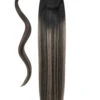 Silver Shadow Balayage Straight Up Wrap Around Ponytail Extension(Silver Shadow Balayage Straight Up Wrap Around Ponytail Extension)
