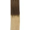Remy Human Hair Weft/Weave Extensions - Chocolate Honey Ombre (#T4/27)(Remy Human Hair Weft Weave Extensions Ombre T4 27)