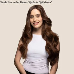 Medium Brown (#4) Ultra-Volume Clip In Full Head Set (240-300G)(Medium Brown 4 Ultra Volume Clip In Full Head Set 240 300g) -Cliphair Sale Store ultra volume after application 3d1abb0e e254 480b 83ac 5f66b252a69b